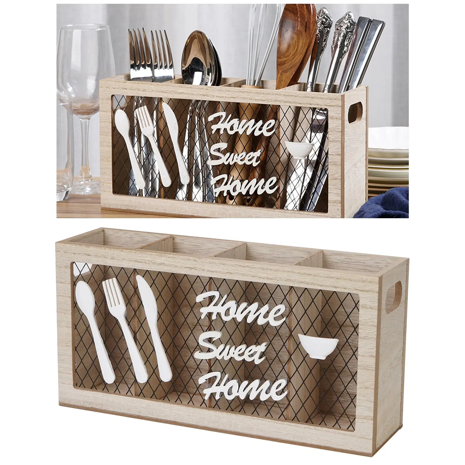 

Cutlery Holder Fork Stand Block Kitchen Organiser Flatware Caddy for Spoon