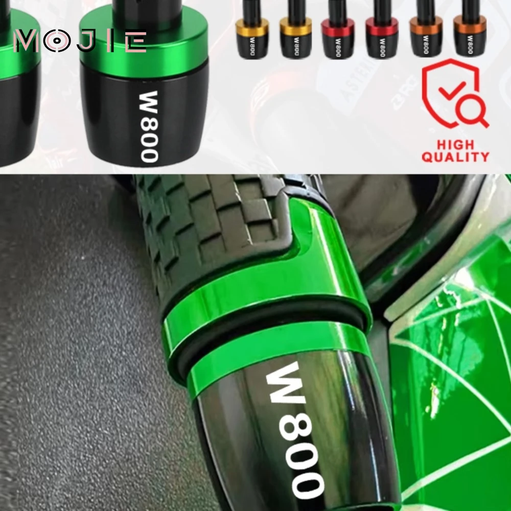 

For KAWASAKI W800 2012 2013 2014 2015 2016 22mm Bar Ends Motorcycle Handlebar End Weights Motocross handlebar Grip End Caps Fit