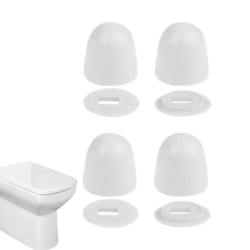 Toilet Bolt Caps 4PCS/Set Toilet Bowl Caps For Bolts Universal Toilet Bolt Caps Toilet Seat Floor Caps Bathroom Decor For Toilet