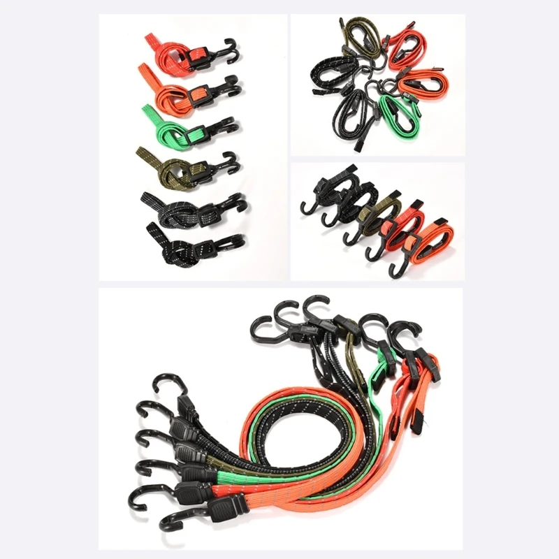 

D0UC 100 см. Структивный велосипедный багажный ремешок с крючками мотоцикл багажный веревочный шнур