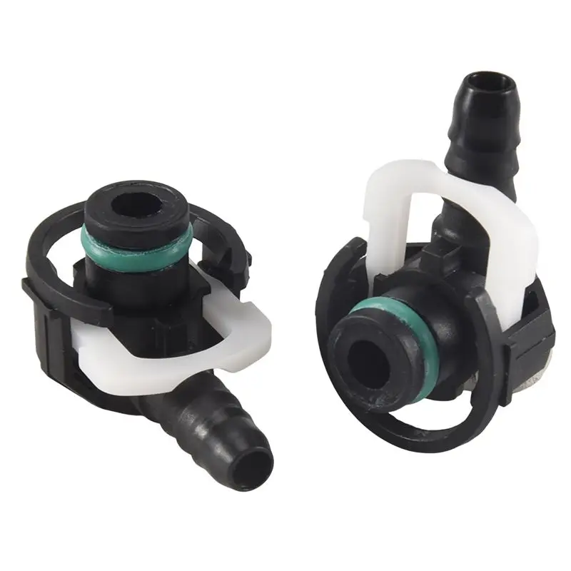 ABOU-10Pcs Car Water Pipe Connector ID12-ID6-90 Degree L Type Fuel Pipe Quick Connector Fuel Pipe Connector