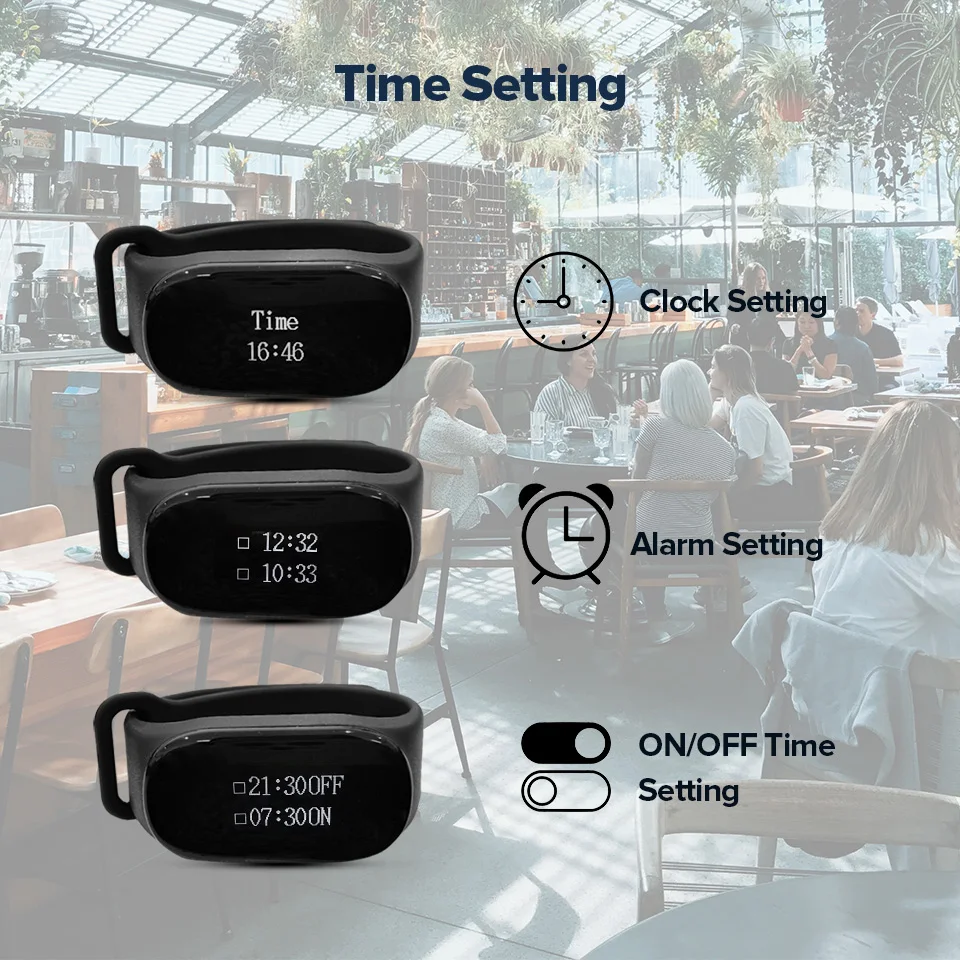 RETEKESS TD154 Küchen-Pager, Kellner-Rufsystem, Restaurant-Pager, 4 wasserdichte Uhrenempfänger, Sender für Kaffee, Bar, Hotel – Detail 9