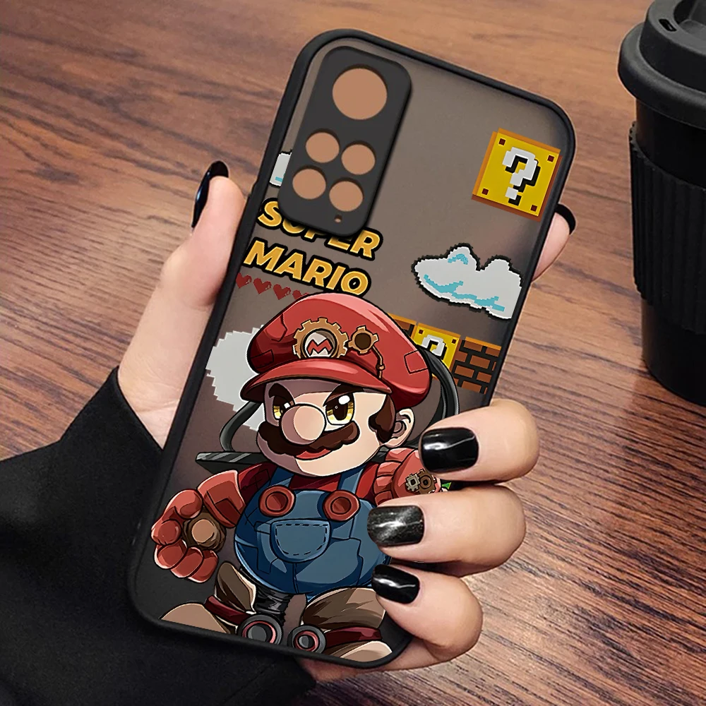 Classic Hot Games Super Marioes Phone Case For Xiaomi Redmi Note 13 12 11 10C 10X 9A 9T 9C 8 Pro Plus 5G Matte Transparent Cover