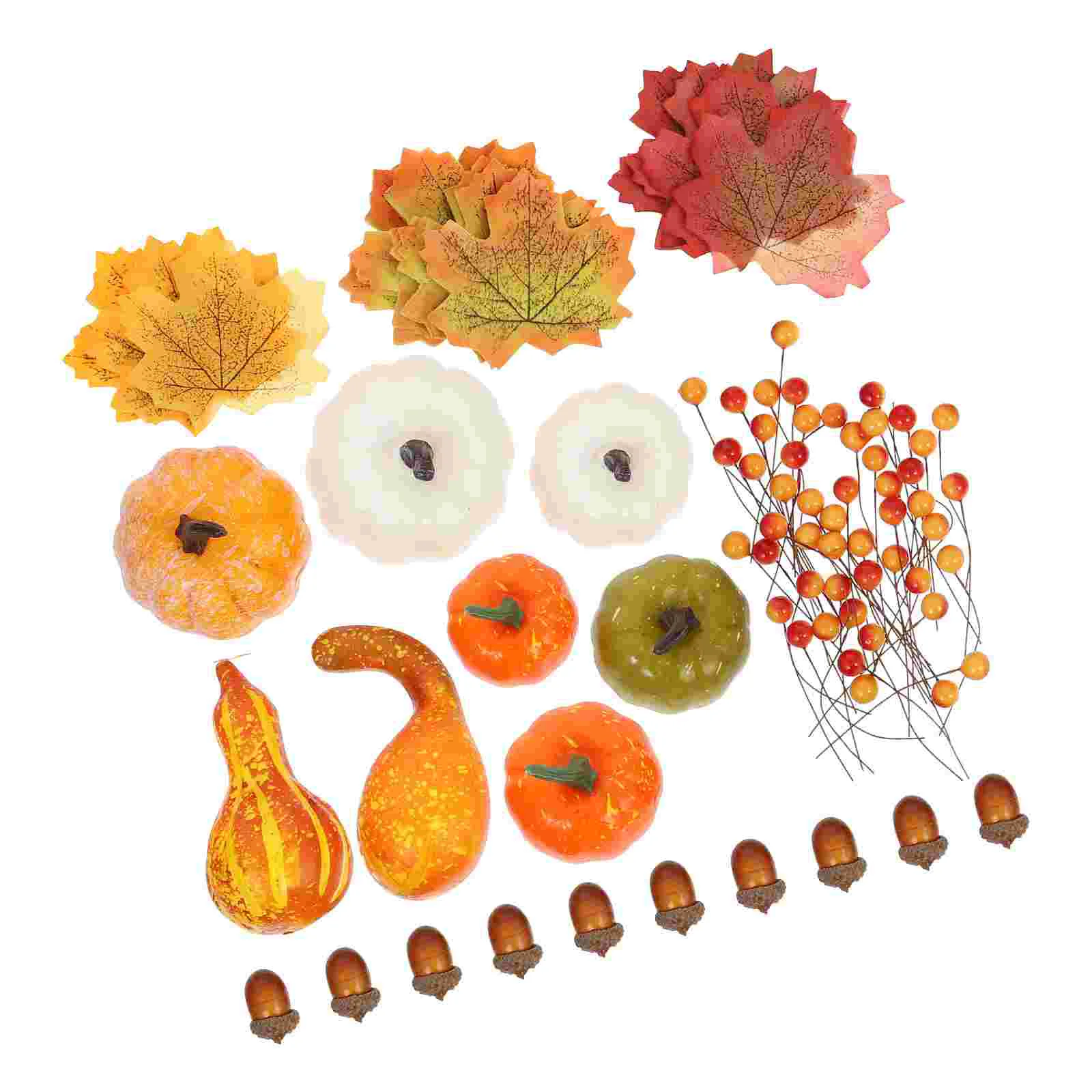

120 Pcs Foam Pumpkin Kit Lifelike Scene Layout Decors Model Photography Prop Adornment Simulation Models