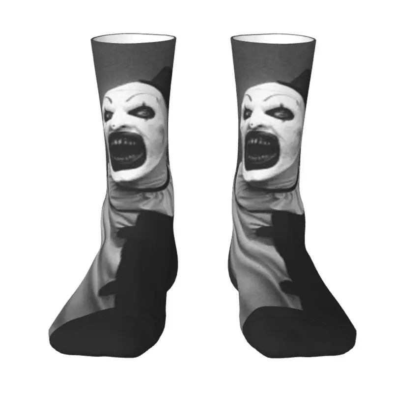 Halloween Movie Terrifier Dress Socks Mens Womens Warm Fashion Horror Clown Crew Socks