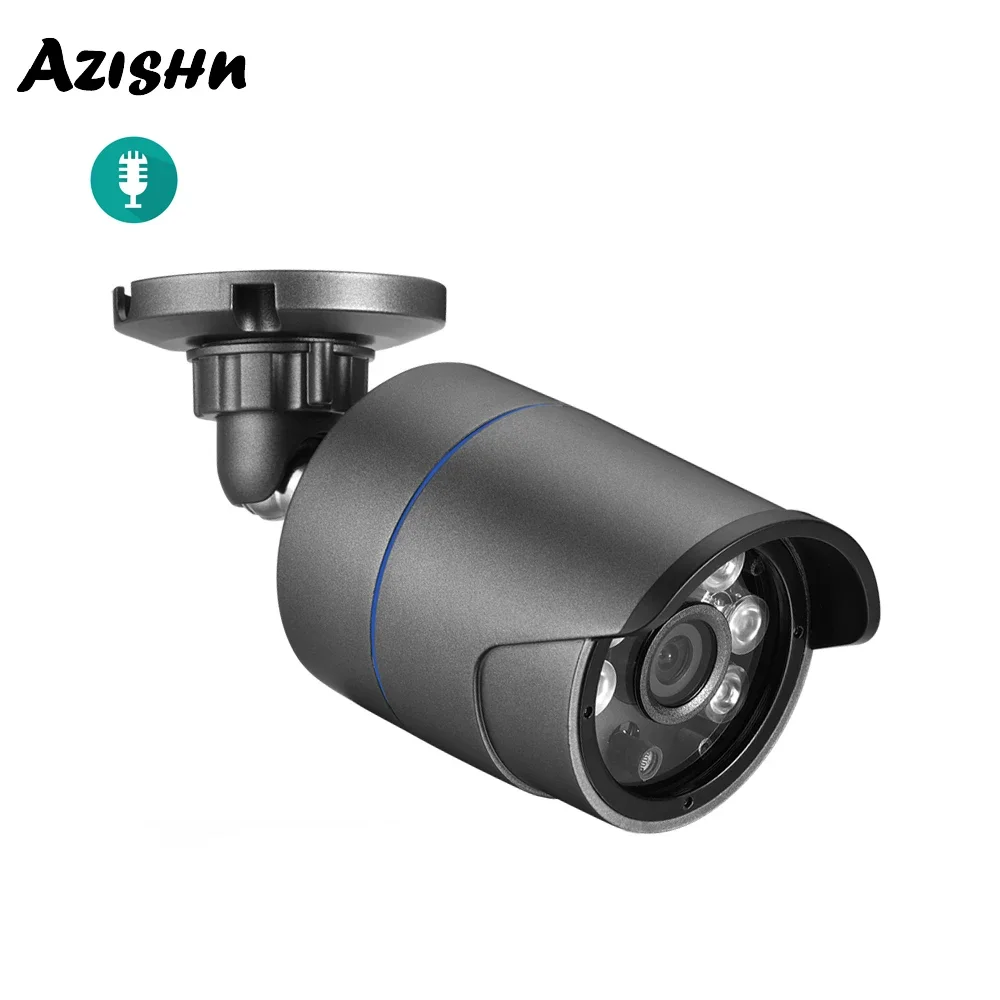 H.265X Audio 5MP 2880*1616P Sound IP Camera Metal Outdoor IP66 6Array IR Night Vision Video Surveillance Security CCTV Camera