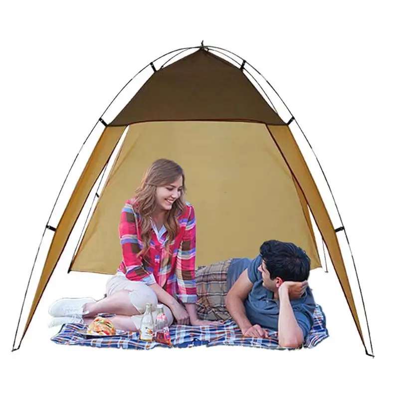 Summer Beach Tent Portable Camping Tent Travel Sun Shelter 210T Polyester Fiber Gazebo For Garden Swimming Pool Tourist Awning