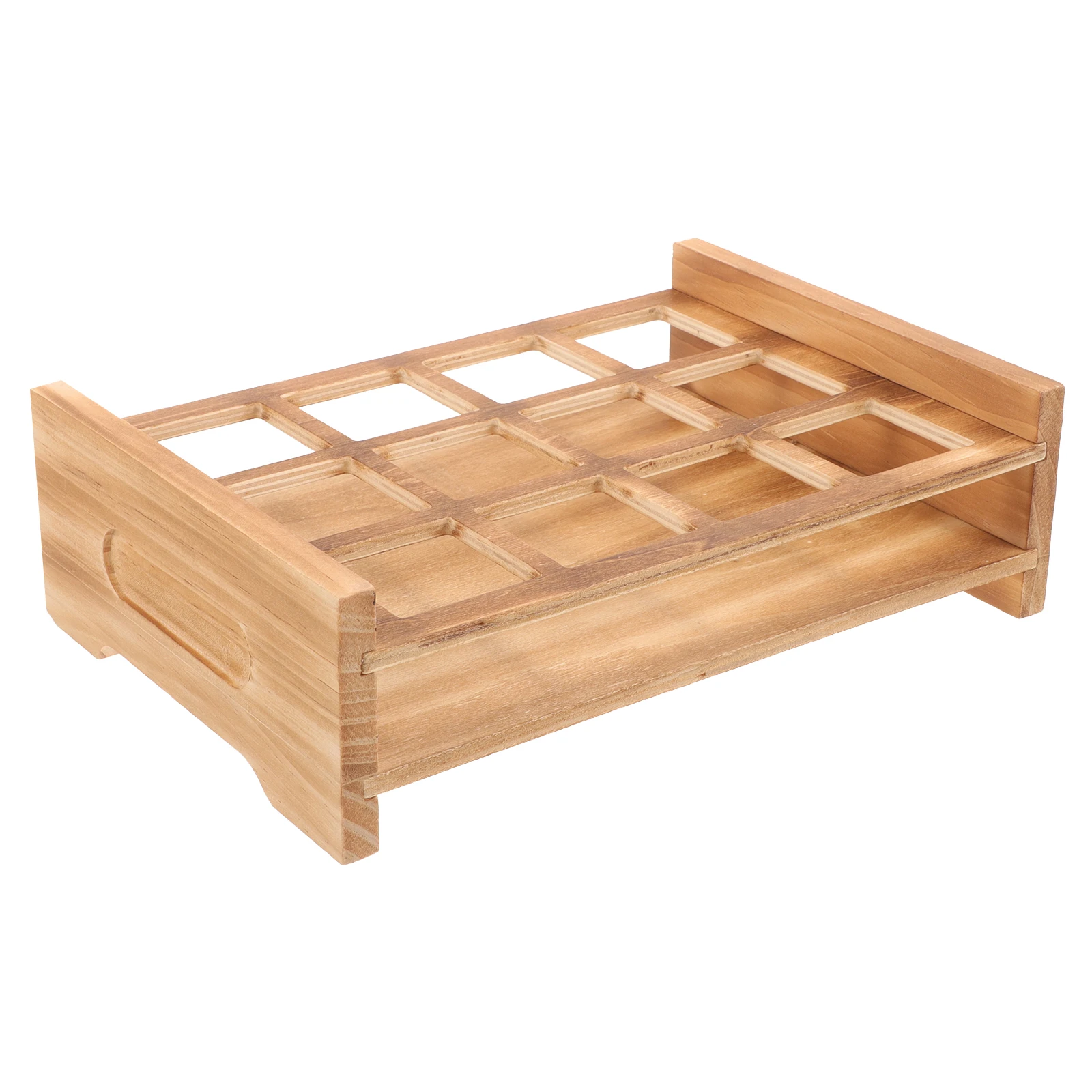 

Wooden Shot Glasses Holder Tray Liquor Cup Storage ganizer Party Board Whiskey Rack Home Bar Glass Serving