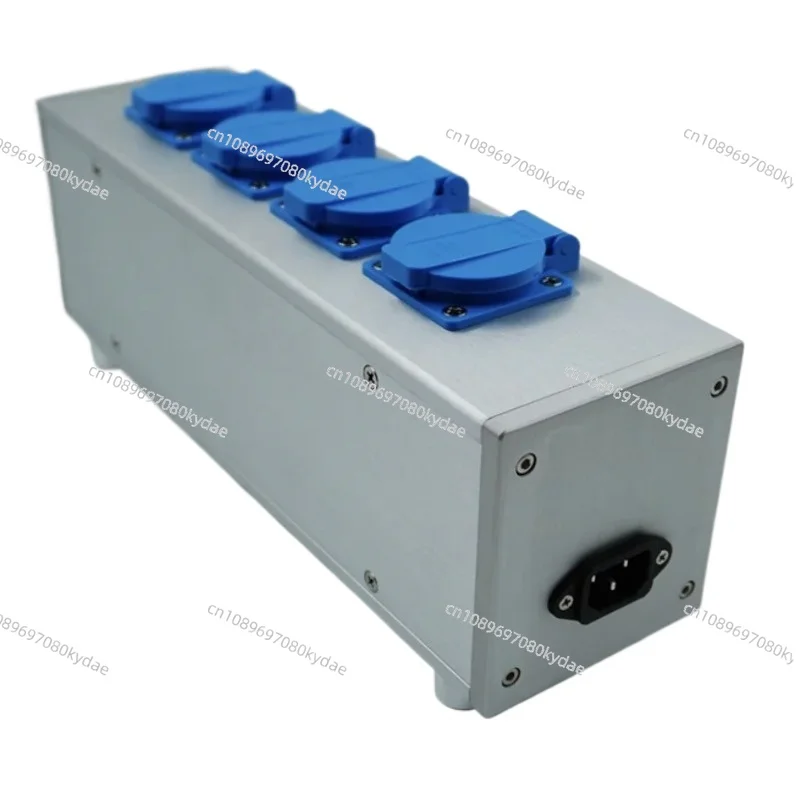95 All-aluminum Power Amplifier Chassis  Fever Audio American European Standard Power Filter Shell  Socket Plug  Panel