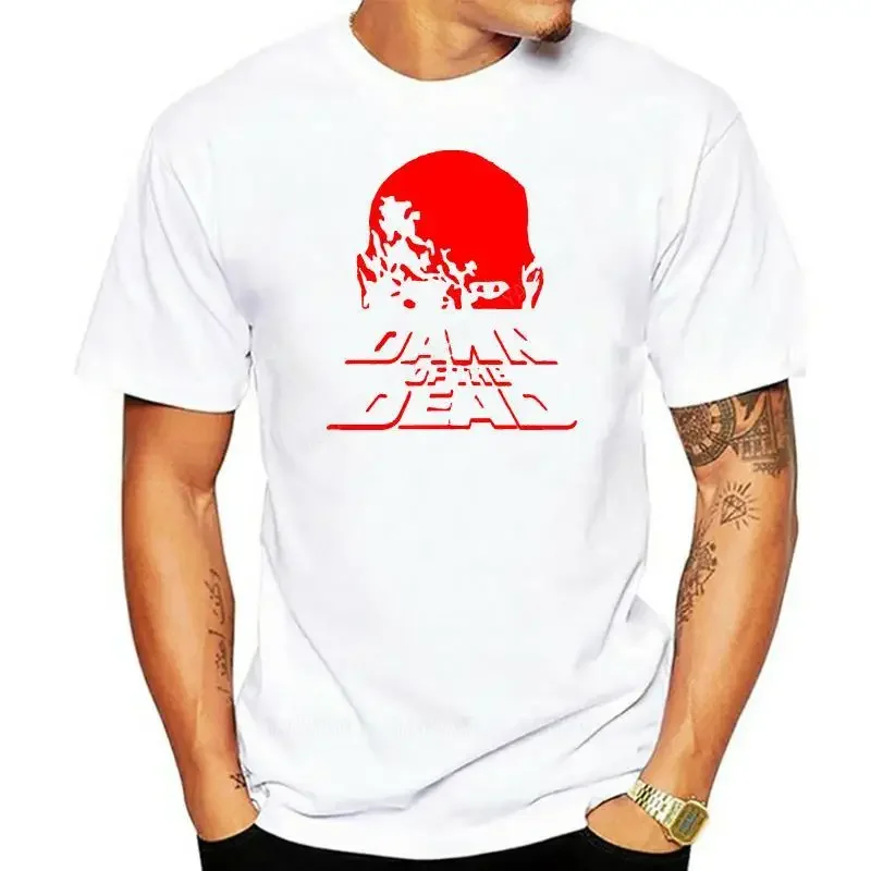 man summer short sleeve brand tshirt Cotton Dawn Of The Dead 70s 80s Retro Cult Horror Zombie Movie Adults Casual Tops T-Shirt image 4