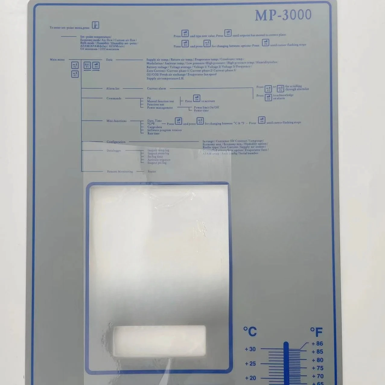 Gold seller  Reefer Keyboard Mp-3000 for Thermo King Reefer 422871 42-2871 Keypad Reefer Container