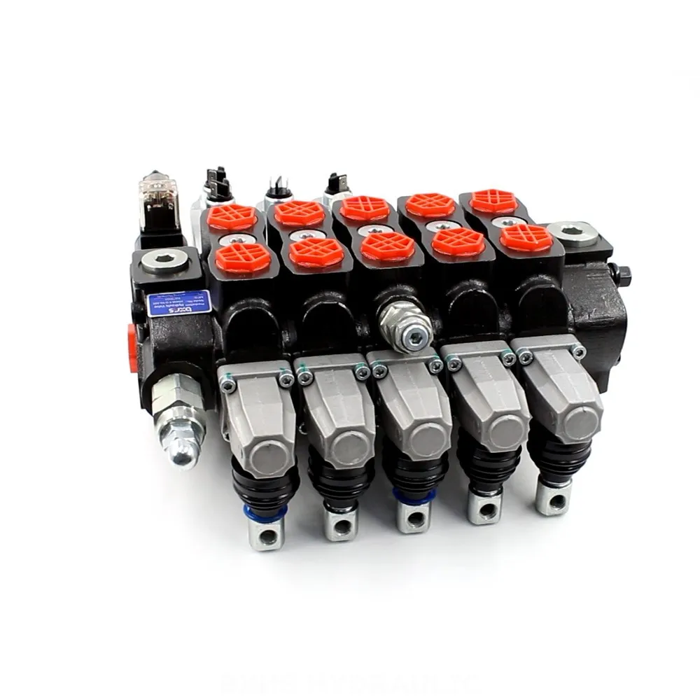 Hydraulic Solenoid Valves 5 Spool Sectional Directional Valve - Factory Direct & Customizable