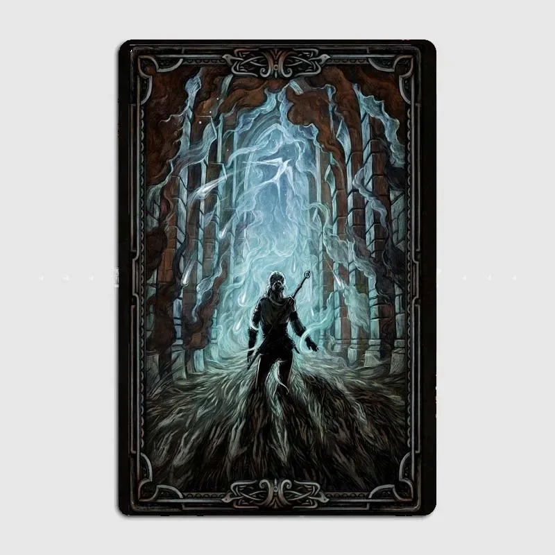 Ciri Decorative Plaque with Gwent Characters Artwork, Classic Wall Decor for Gamers