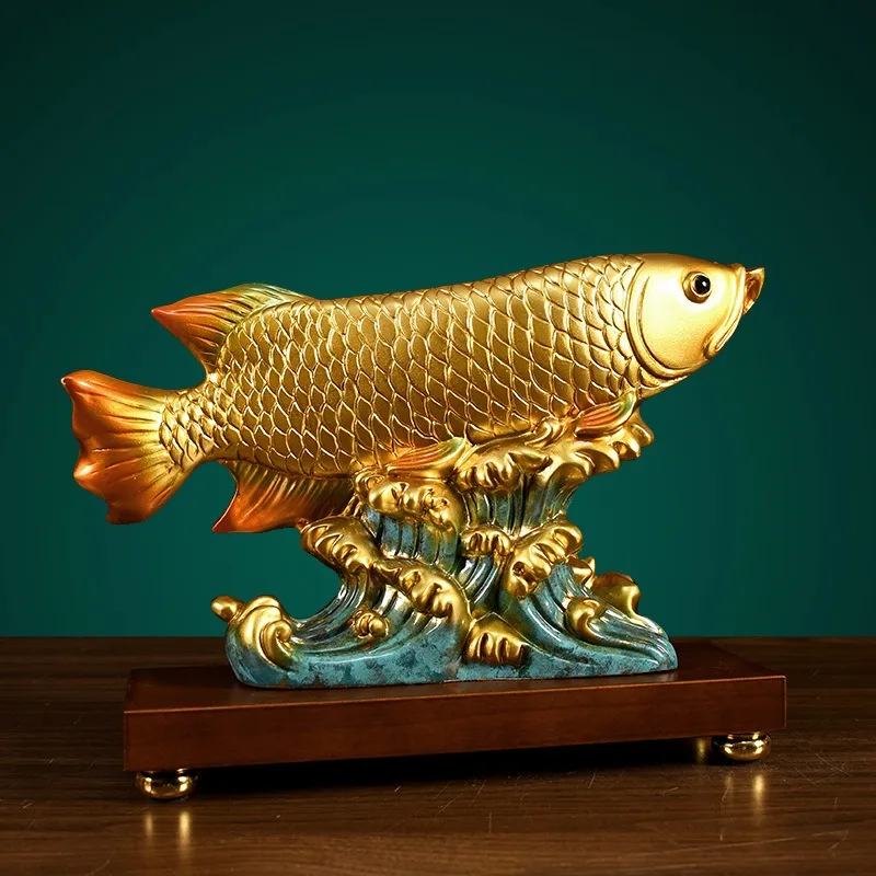 Golden arowana home decoration living room porch housewarming new home opening ornament office