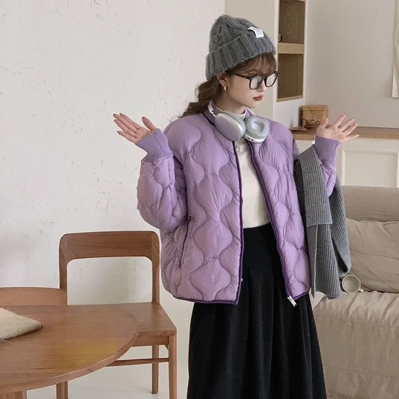 

Hot Sale Winter Coat for Petite Women 2025 New Style Standing Collar Comfortable Fluffy Jacket Warmth