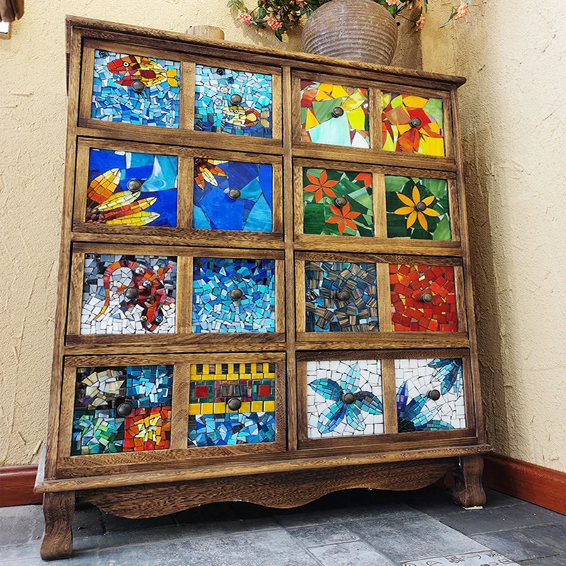 Transparent Stained Glass Fragments Diy Crystal Stones Crafts Painting Making Square Glitter Mosaic Tiles Handmade Mirror Decor