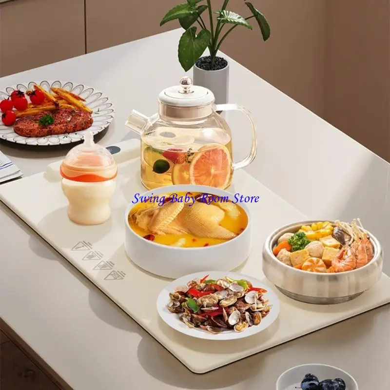 K1AD Dining Table Heating Pad Silicone Electric Heating Pad Convenient Heating Mats