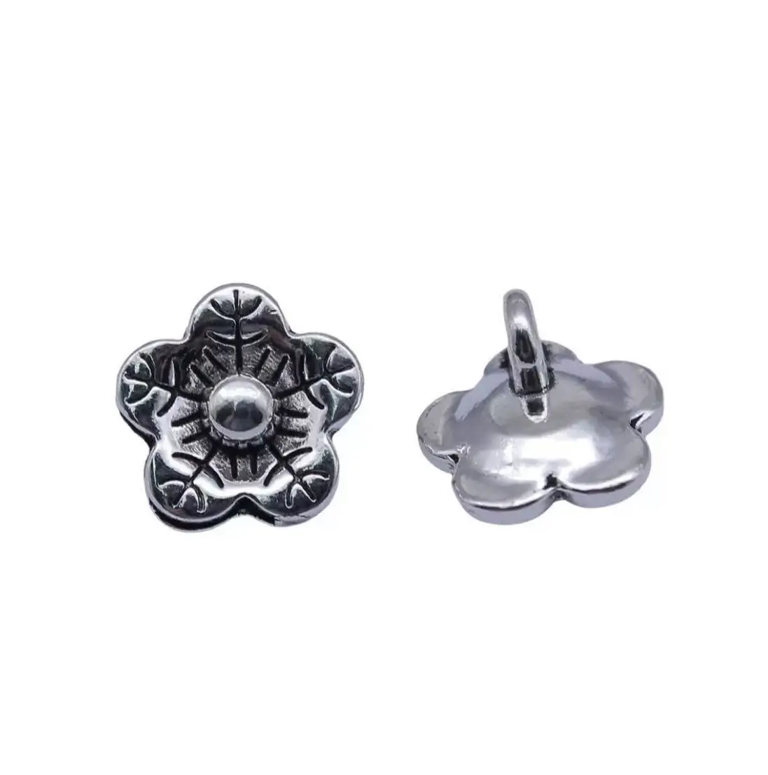 

20pcs 12mm Lovely flower design pendants for handmade accesories Zinc alloy metal HW3223