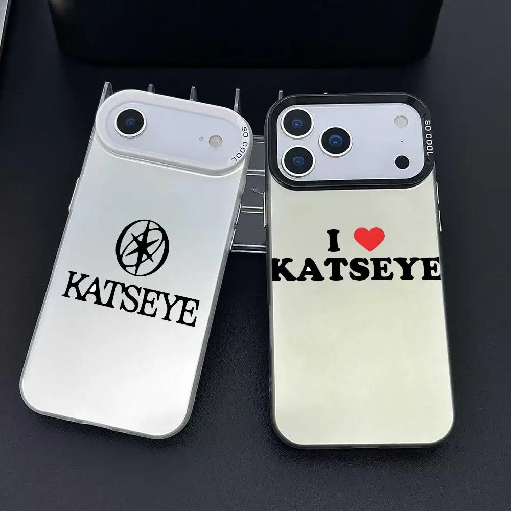 Funda de teléfono Kpop Band k-katseye para iPhone 17 16 15 14 13 12 11 Pro Max Air colorida mate láser Aurora a prueba de golpes