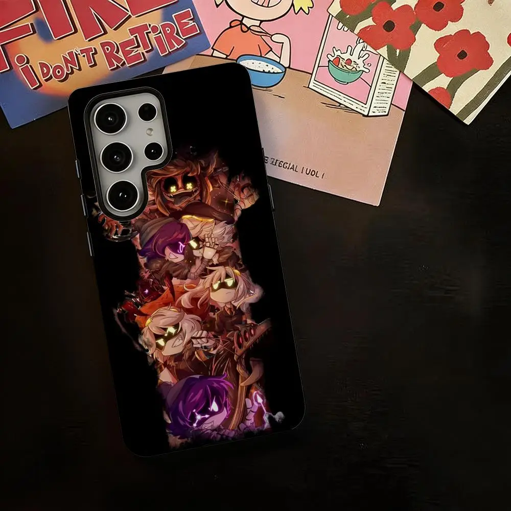 Cartoon Anie Murder Drones Phone Case For Samsung Galaxy S25 S24 S23 S22 S21 Plus Ultra 2-in-1 Glossy shell