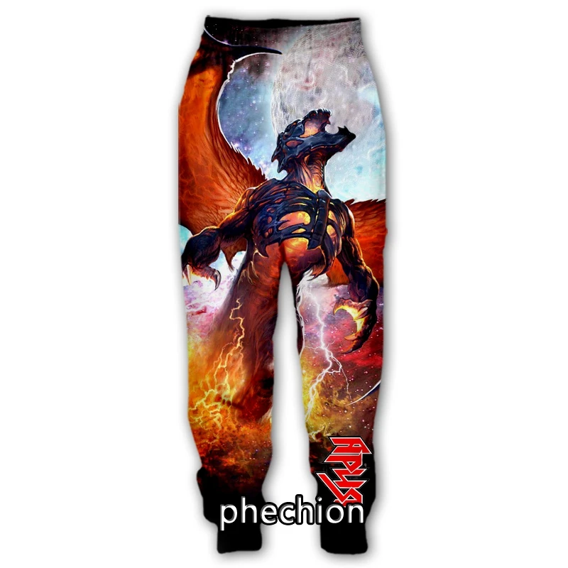 

phechion New Fashion Men/Women ARIA Band 3D Printed Casual Pants Novelty Streetwear Men Loose Sporting Trousers Q02