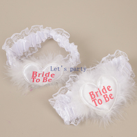 1Pcs Sexy Lace Bride To Be Garter Belt Leg Stocking Ring Bridal Shower Thigh Wear for Wedding Bachelorette Hen Party Decoration