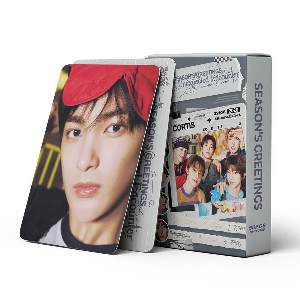 55Pcs/Set Idol CORTIS New Series 2026 SEASON'S GRTEETINGS Lomo