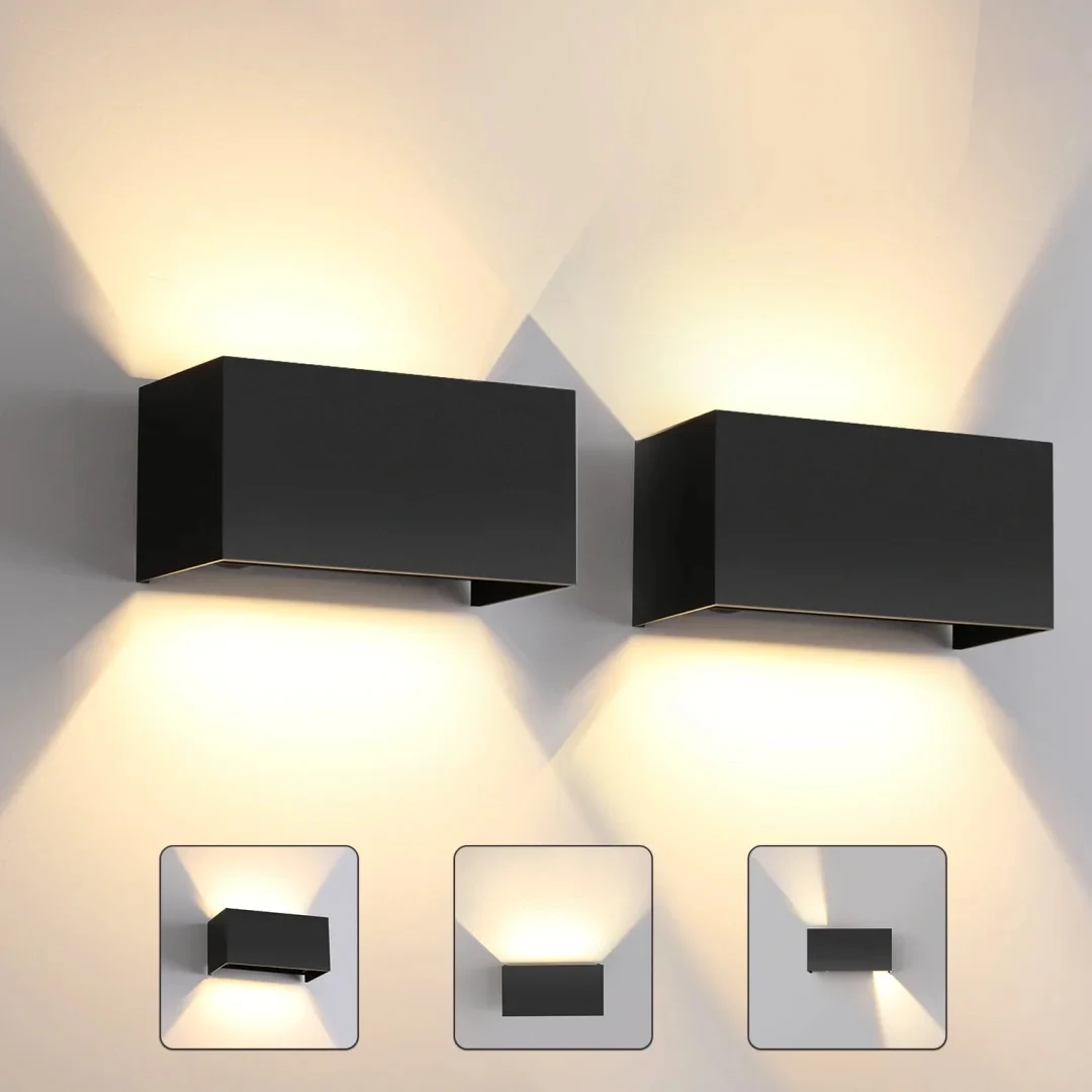 

Скандинавский современный светодиодный настенный светильник 12 Вт 24 Вт IP65 Водонепроницаемый внутренний наружный бра для гостиной, крыльца, спальни - современный минималистский Des