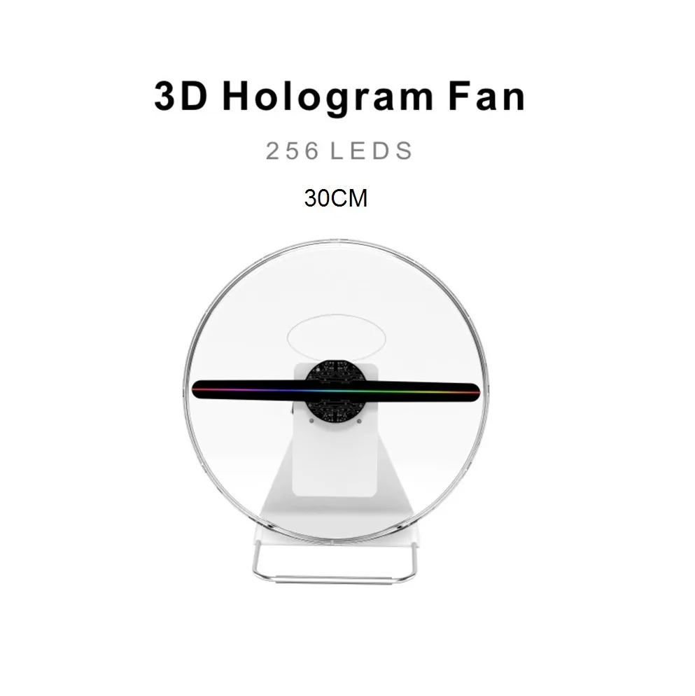 Bf Video Player Display Advertising 3D Hologram LED Fan 30cm Suitable for levitation virtual, imaging projection