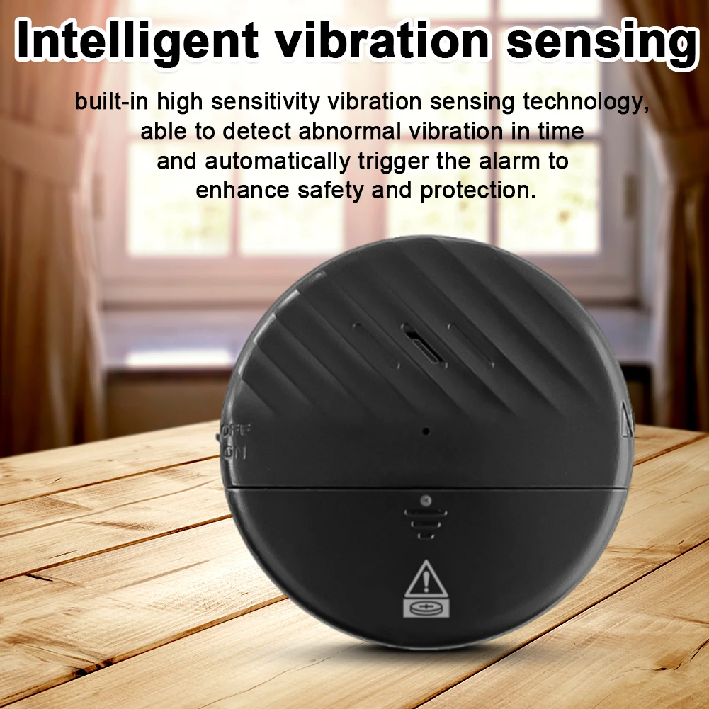 Home Security Alarm Vibration Sensor Door and Window Open Sensor Chime Door Open Alert Security Alarm for Home Office Dorm Room