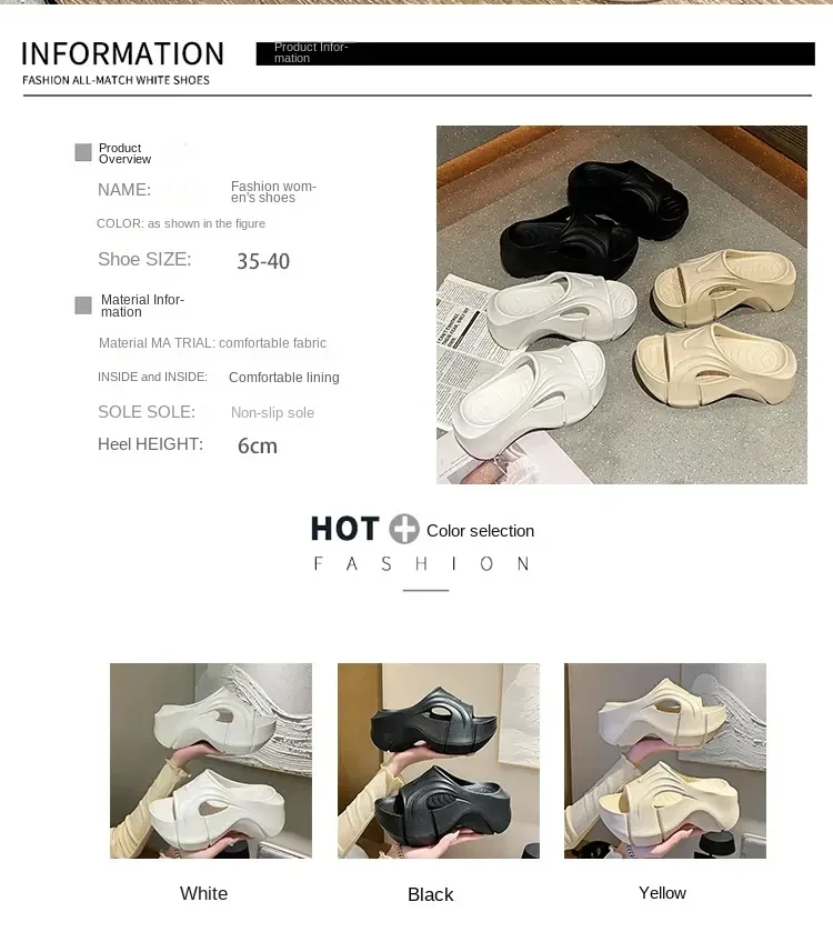 Sandal Wedge sol tebal untuk wanita, Kasut panggung Chunky Fashion 2024 luar ruangan antiselip pantai musim panas