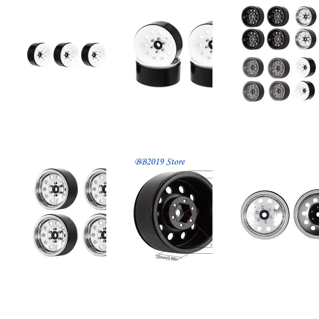 

Q0 КБ дистанционного управления автомобильные колесные круги шарики модифицированные диски для 1:10 Crawler