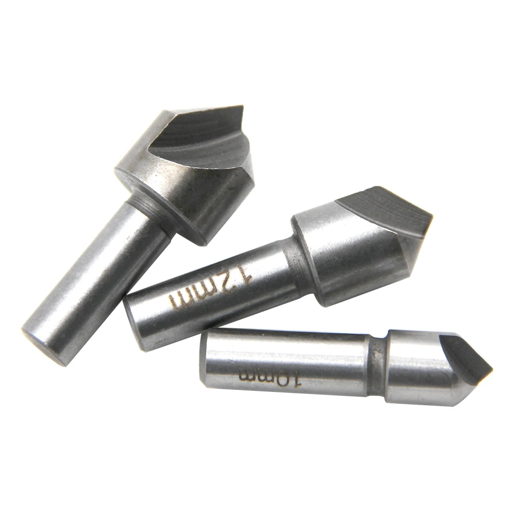 고품질 HSS 카운터 싱크 3pcs 드릴 비트 세트 철강 Snd 경금속 10mm 12mm 16mm 고속 강철 챔버링 구멍