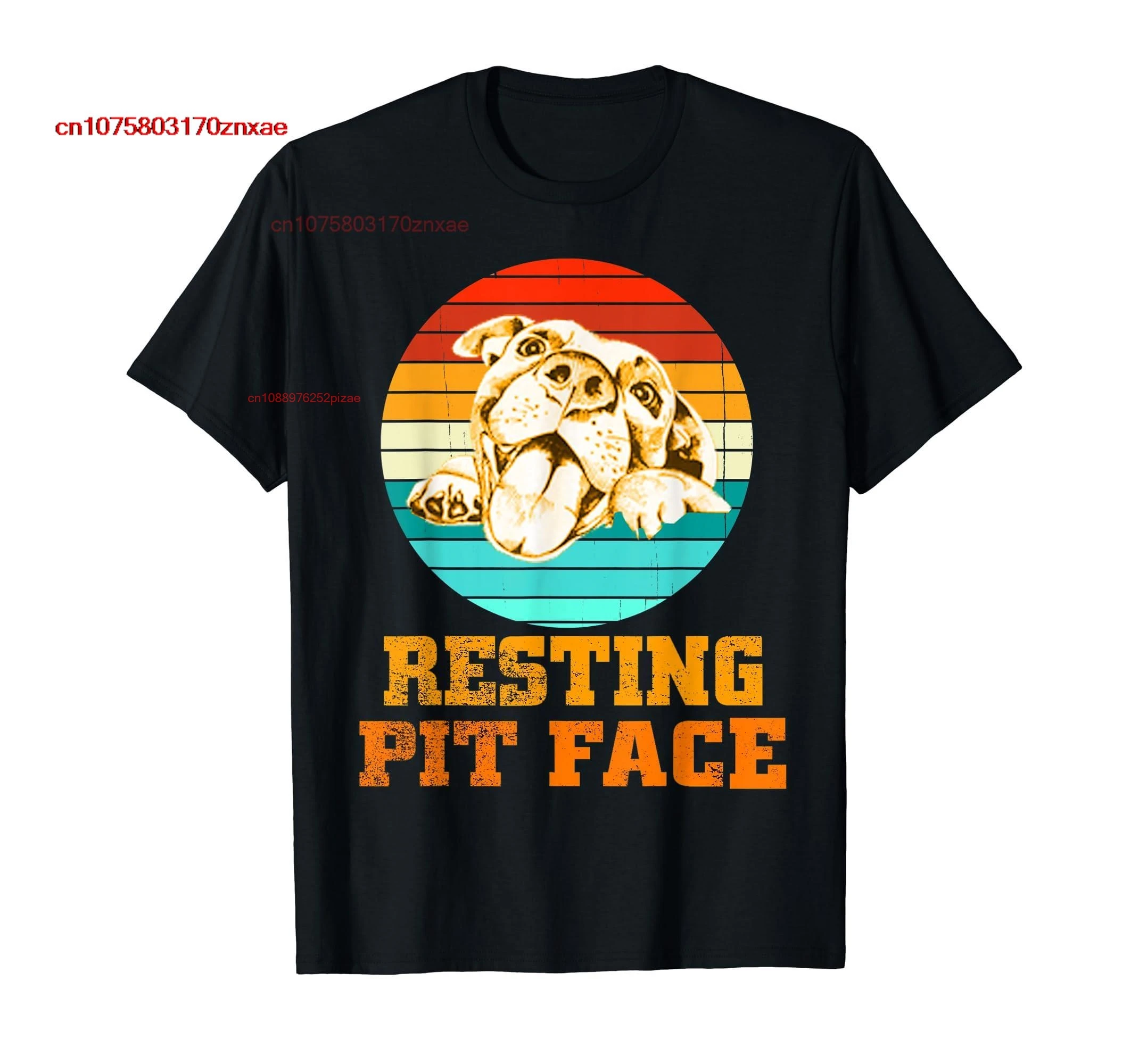 100% Cotton Pitbull Resting Pit Face Vintage Pitbull Dogs Lovers T-Shirt MEN WOMEN UNISEX T Shirts Size S-6XL