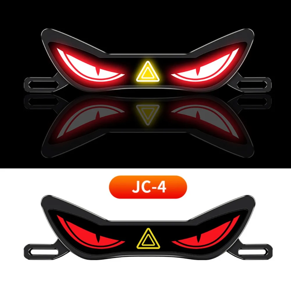 Waterproof Motorcycle License Plate Light Anti Reverse Warning Strobe Mode LED License Plate Light Car Decorative Tool