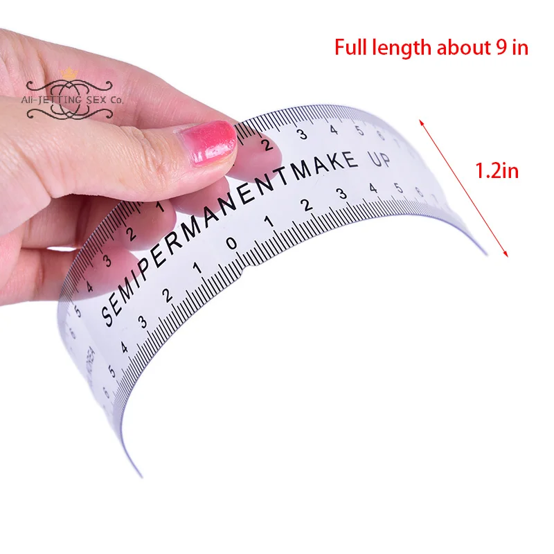 Reusable Makeup Brow Measure Eyebrow Guide Ruler Permanent Tools