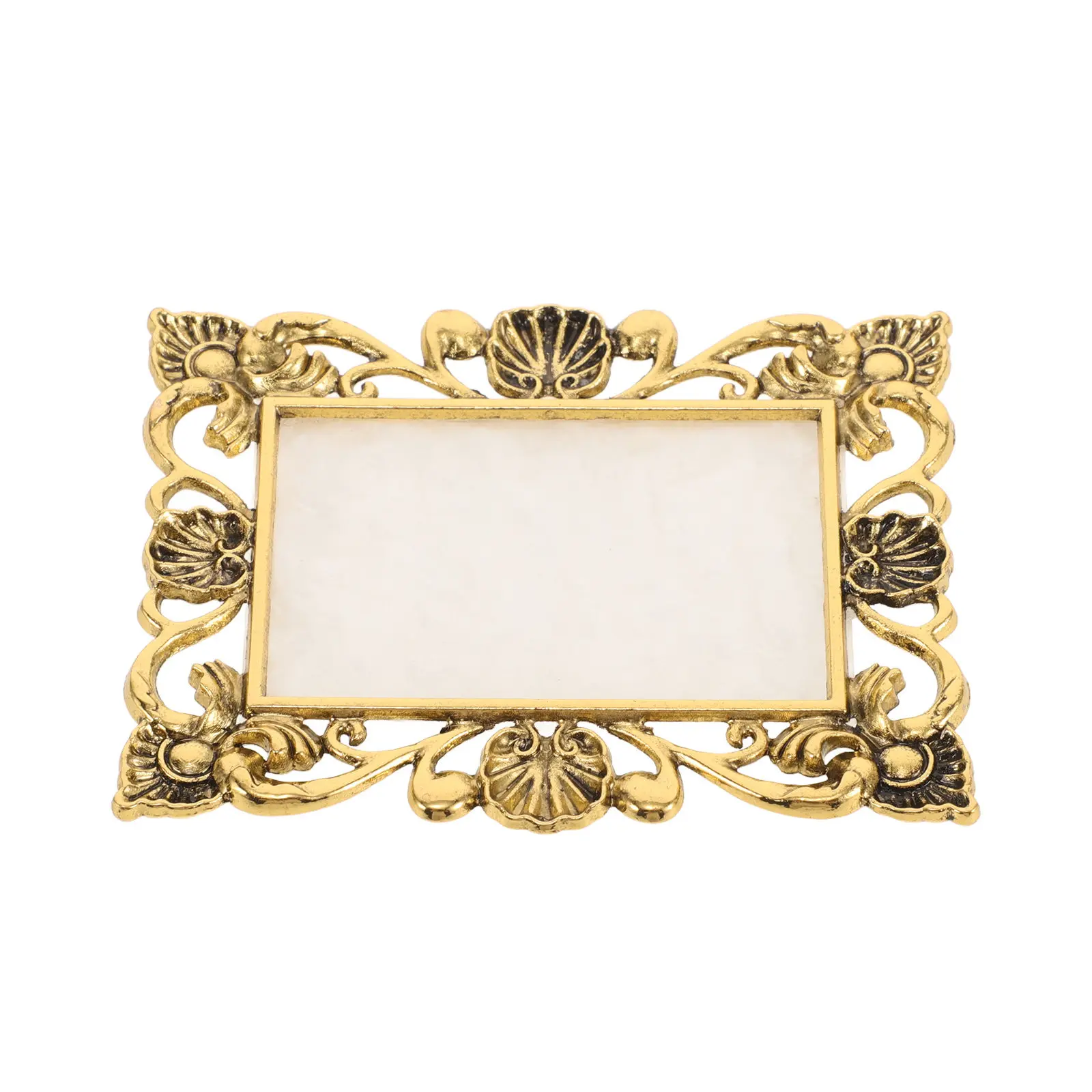 

Палитра для гель-лака из мраморной смолы с золотым ободком, гладкая поверхность, демонстрационная доска для дизайна ногтей, поддон для смешивания красок