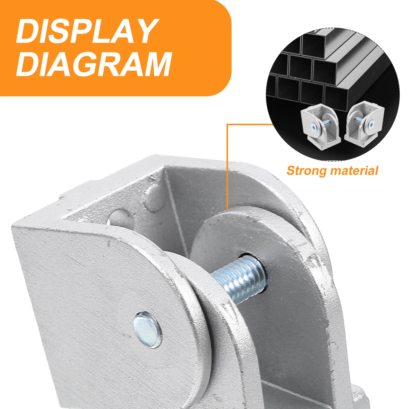 

4Pcs Zinc Alloy Pivot Joint Flexible Aluminum Extrusion Connector Sturdy Metal Replacement Pivot Joint for Profiles