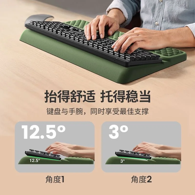 

Механическая клавиатура, подставка для рук, защита для запястий, коврик для мыши с эффектом памяти, новый интегрированный игровой коврик для запястий, усовершенствованный