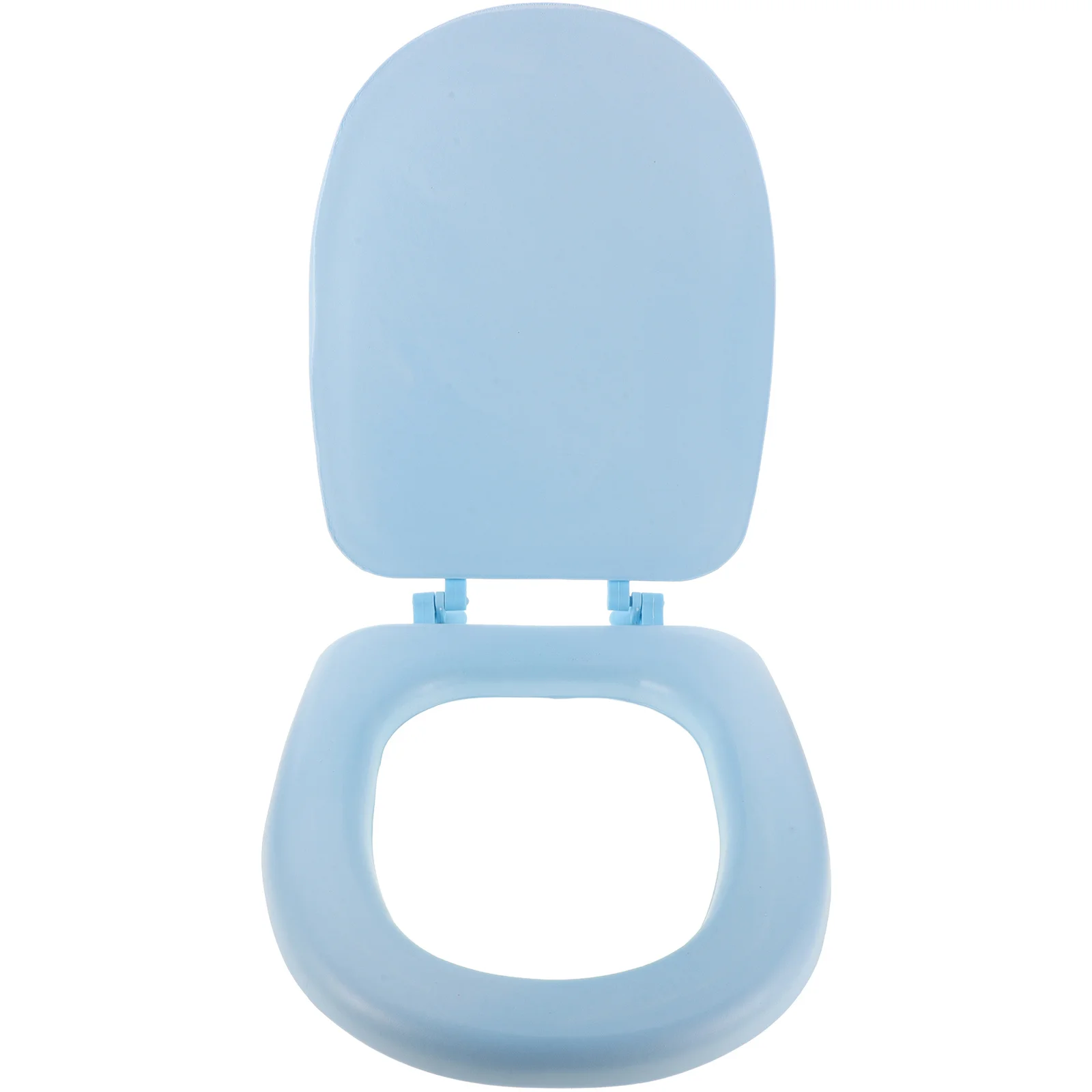 

Padded Toilet Seat Cover Round Elongated Foam Lid Comfortable Resistant Easy Clean Bathroom Fixture Upgrade