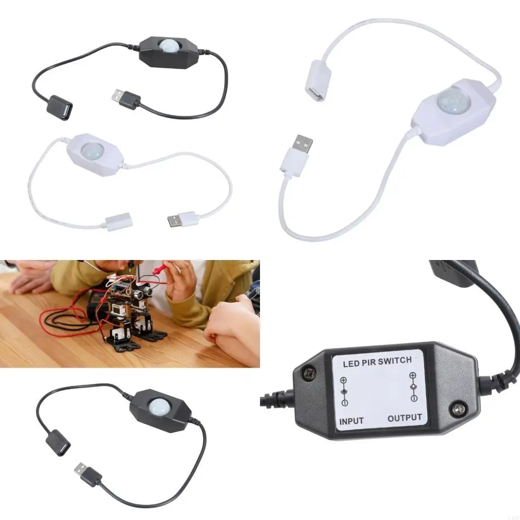 

L41E 5V USB Power PIR Motion Sensors Switches for LED Strips with USB Interfaces