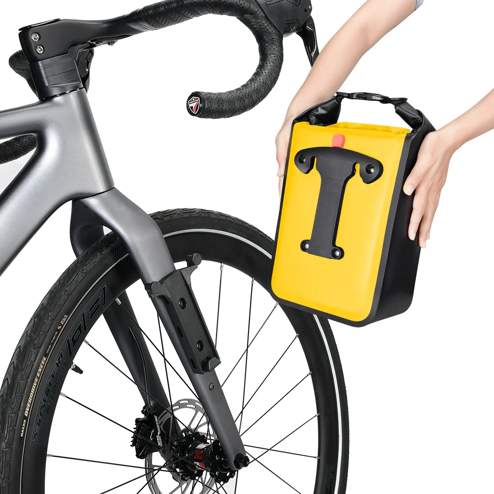 NEWBOLER Fahrradtasche, 10 l, großes Fassungsvermögen, wasserdicht, elektrische Jagdfahrradtasche, Fahrrad-Gabeltasche mit Schnellverschluss, Fahrrad-Rücksitztasche – Detail 11
