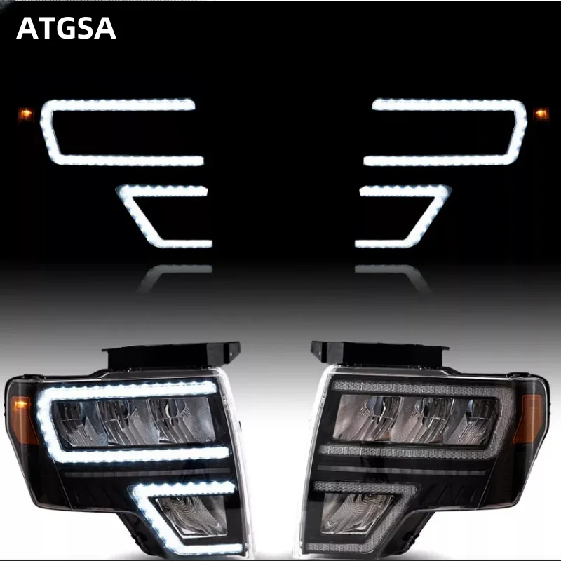 New upgrade for Ford F150 2009-2014 headlights non-destructive installation of LED headlights