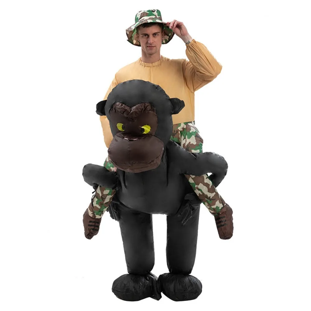 زي إنسان الغاب القابل للنفخ للهالوين للبالغين لعب الأدوار مناسب لزي المهرجانات الممتع بارتفاع 4.9 قدم - 6.2 قدم