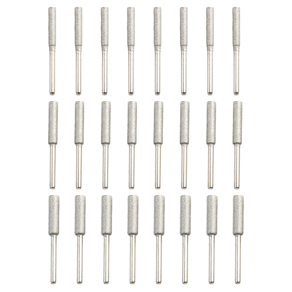 

24 Pack Silver Emery Chainsaw Sharpeners With 3 Sizes For Sharpening Polishing Power Tools Tool Accessories Professional Tools