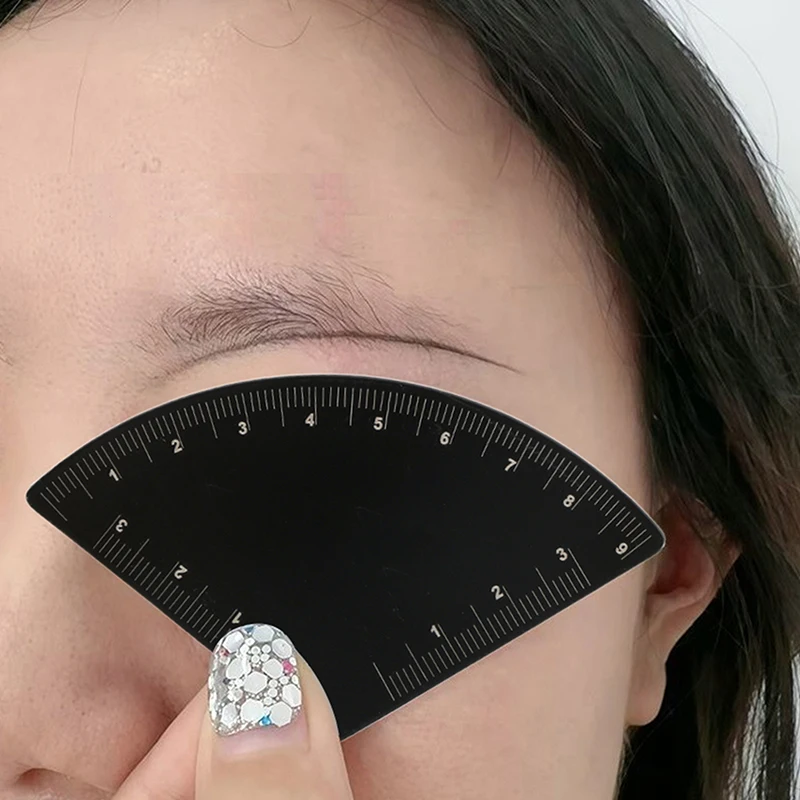 سبائك الألومنيوم رسم سريع الحاجب تصميم حاكم Microblading أداة رسم الخرائط تشكيل تجميل دائم رسم دليل حاكم الوشم