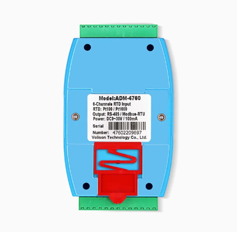 6Channel Temperature Acquisition Module Pt1000 to RS485 MODBUS RTU Protocol ADM-4760
