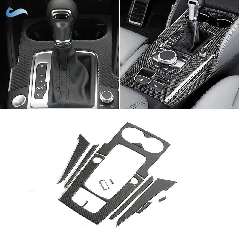 

Car Central Control Water Cup Panel Frame Trim Cover For Audi A3 S3 RS3 8V 2013 2014 2015 2016 2017 2018 2019 LHD / RHD