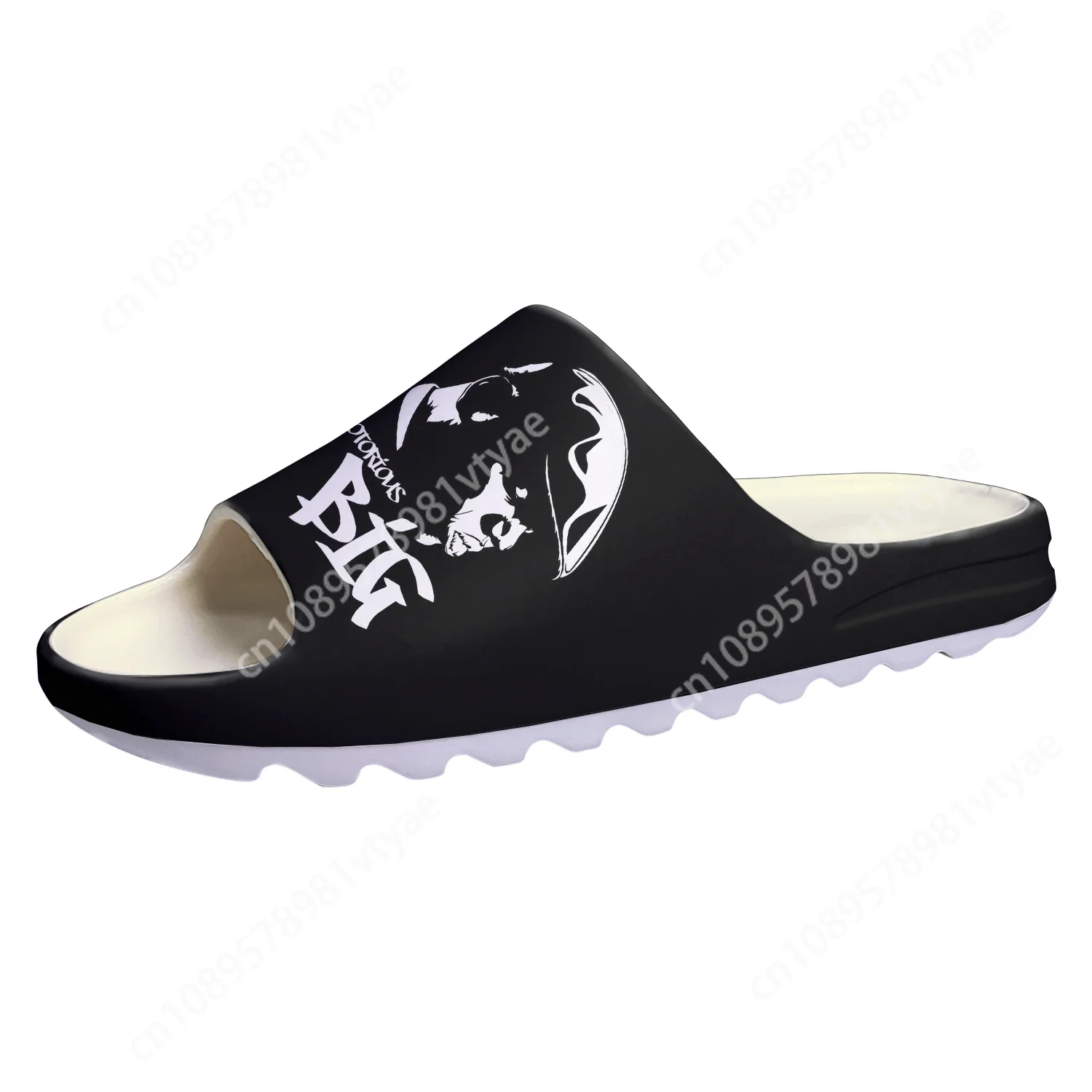 The Notorious Big Biggie Smalls Soft Sole Sllipers Home Clogs Step On Water Shoes Mens Womens Teenager Step in Custom Sandals