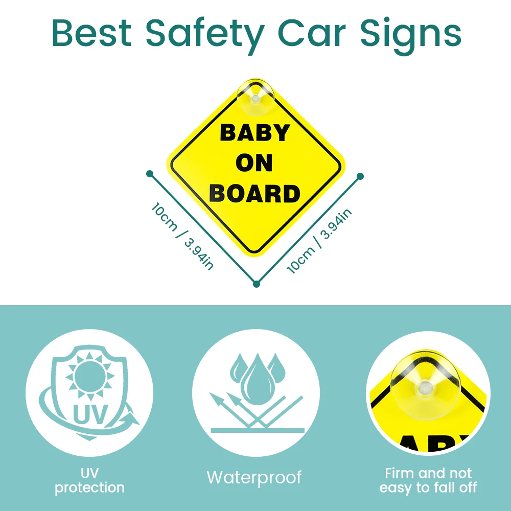 360° Rotation Shatterproof Baby Car Mirror, Rear Facing Car Seat Mirror for Infant Newborn, Easy Assembled Crash Tested